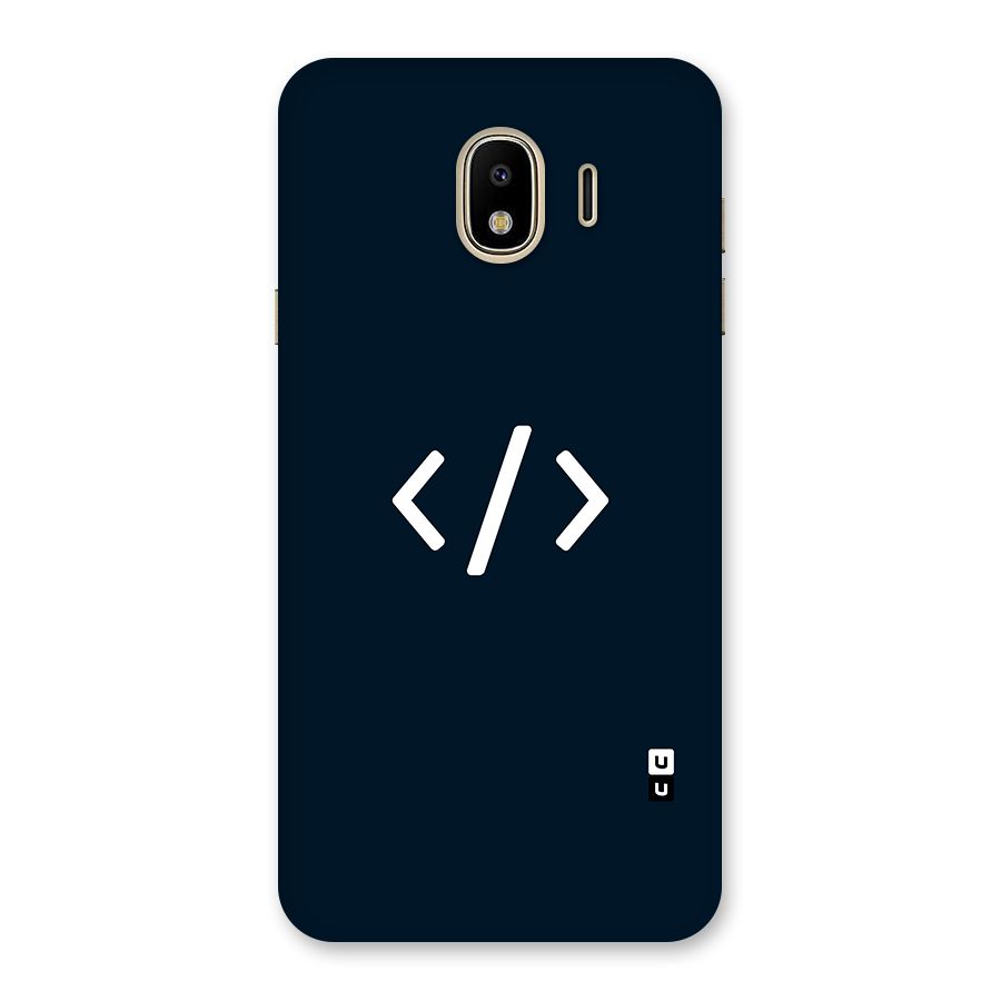 Programmers Style Symbol Back Case for Galaxy J4