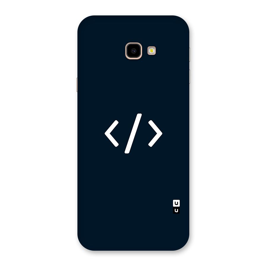 Programmers Style Symbol Back Case for Galaxy J4 Plus
