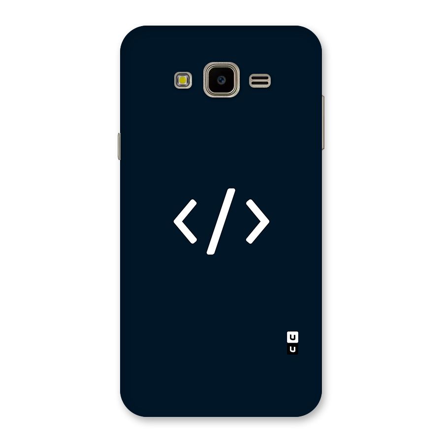 Programmers Style Symbol Back Case for Galaxy J7 Nxt