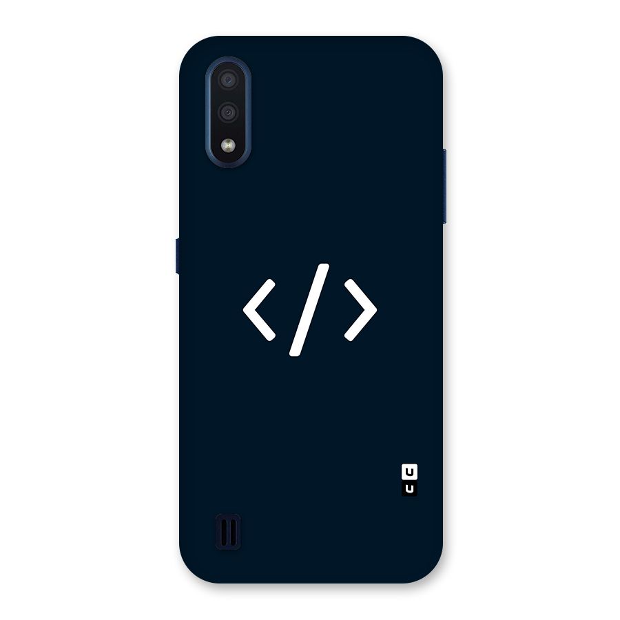 Programmers Style Symbol Back Case for Galaxy M01