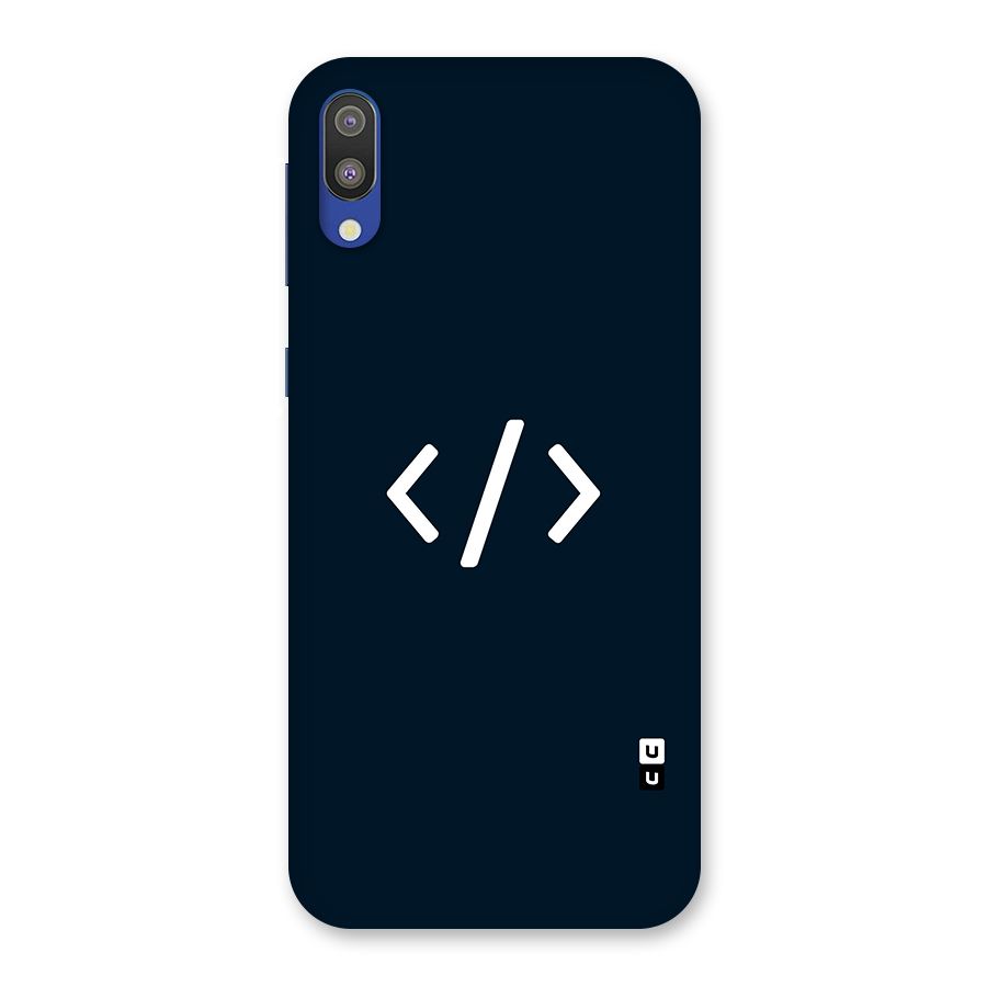 Programmers Style Symbol Back Case for Galaxy M10