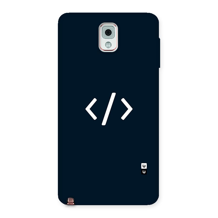 Programmers Style Symbol Back Case for Galaxy Note 3