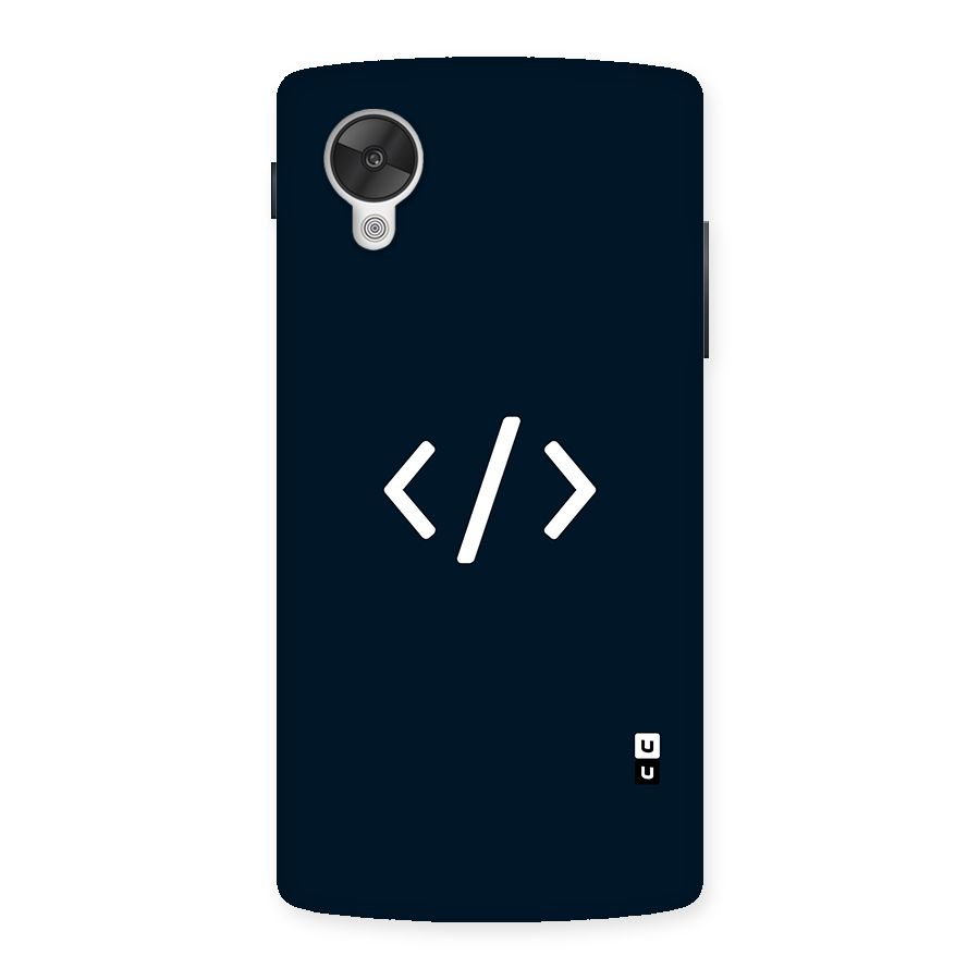 Programmers Style Symbol Back Case for Google Nexsus 5
