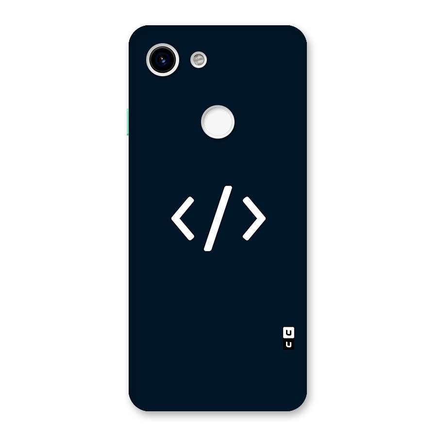 Programmers Style Symbol Back Case for Google Pixel 3