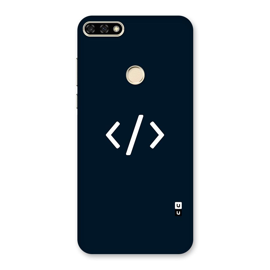 Programmers Style Symbol Back Case for Honor 7A