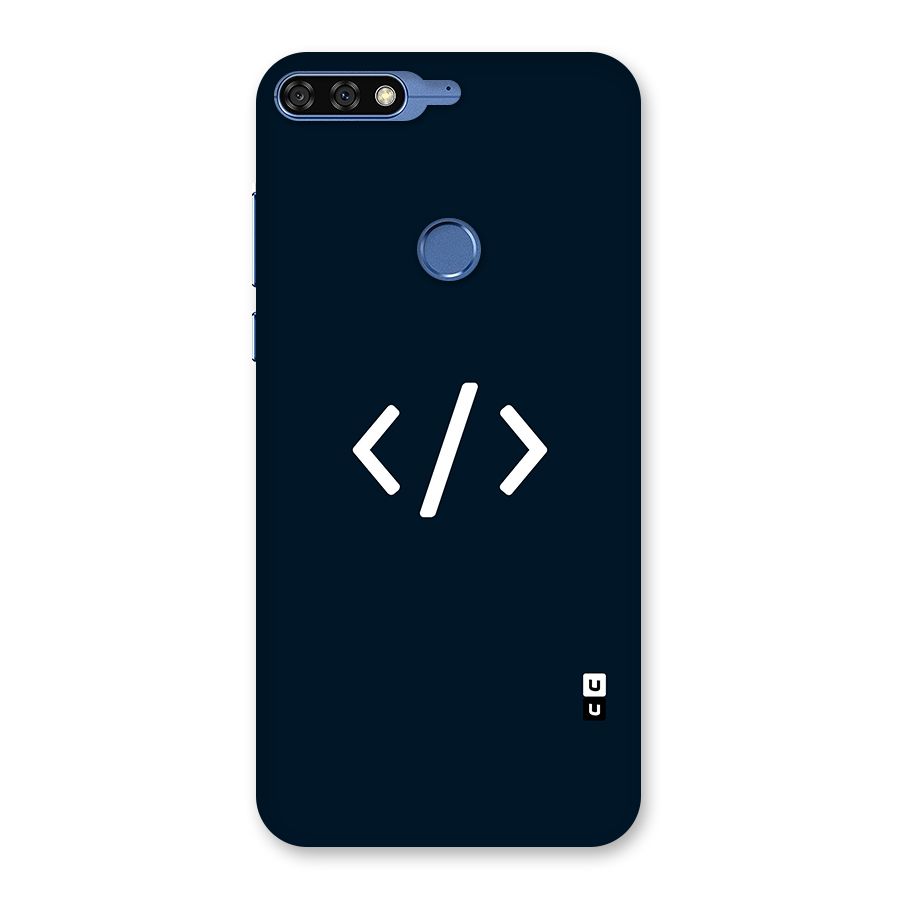 Programmers Style Symbol Back Case for Honor 7C