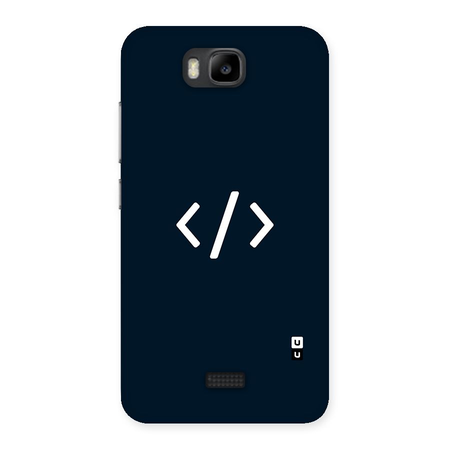 Programmers Style Symbol Back Case for Honor Bee