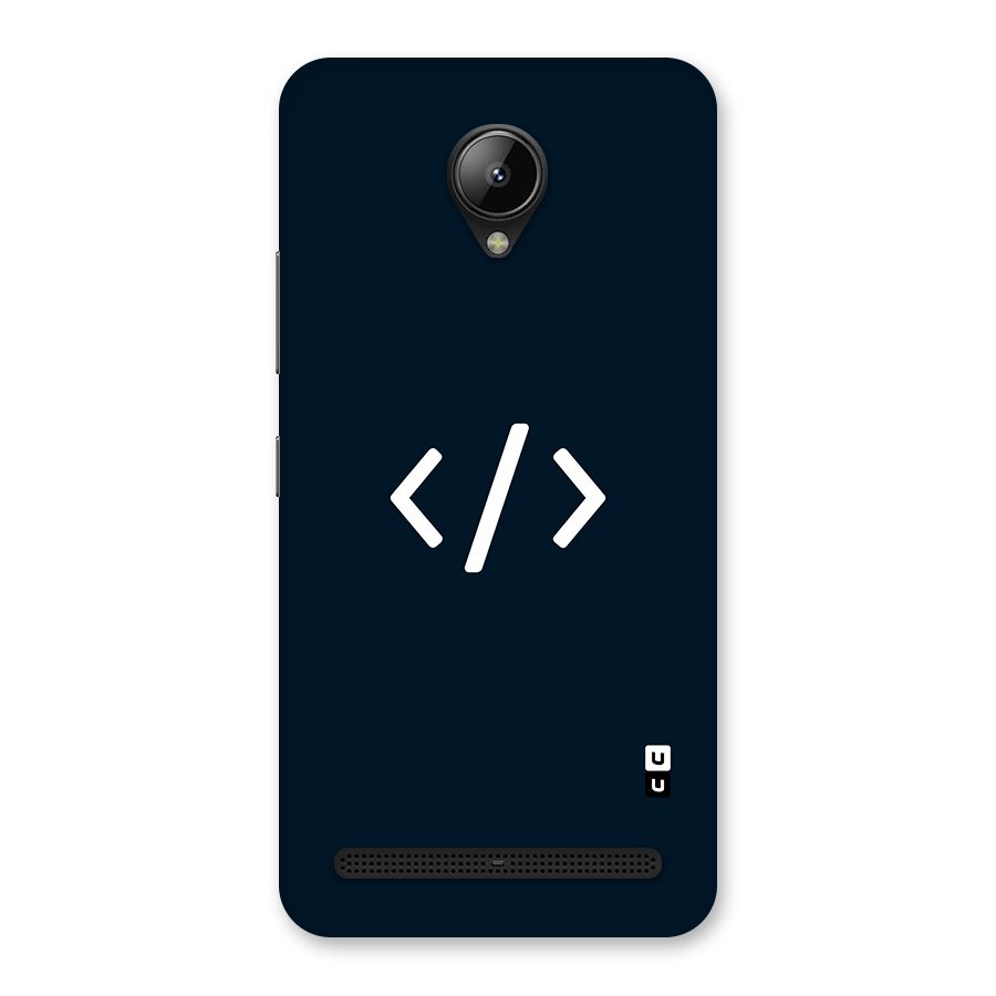 Programmers Style Symbol Back Case for Lenovo C2
