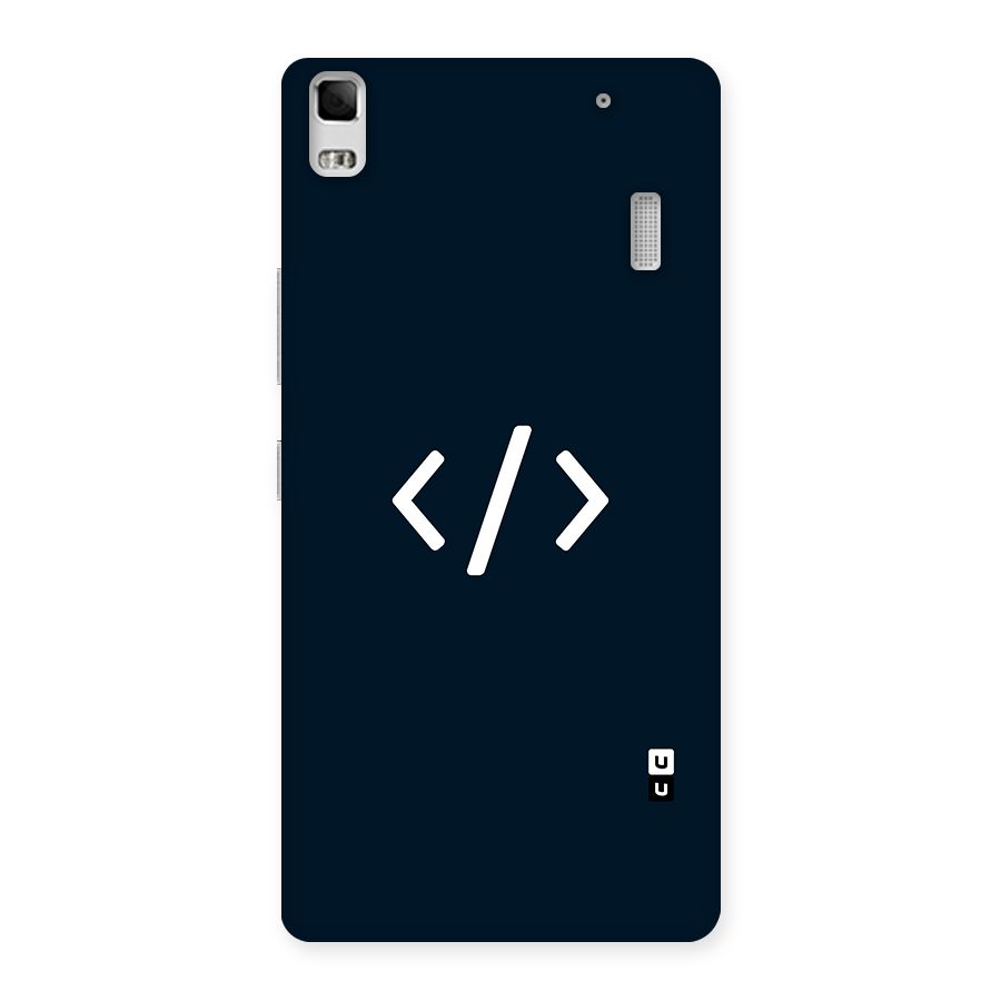 Programmers Style Symbol Back Case for Lenovo K3 Note