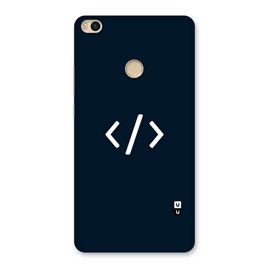 Programmers Style Symbol Back Case for Mi Max 2