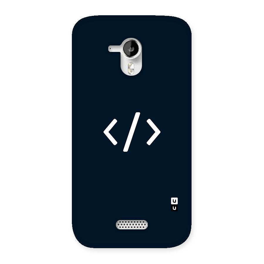 Programmers Style Symbol Back Case for Micromax Canvas HD A116