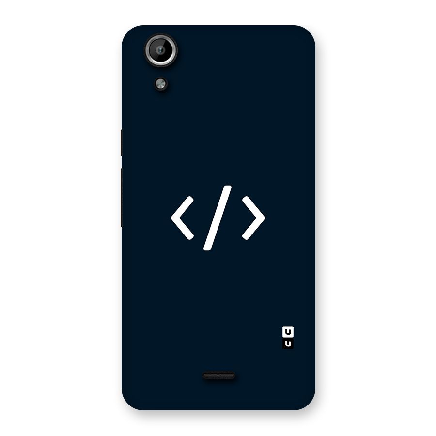 Programmers Style Symbol Back Case for Micromax Canvas Selfie Lens Q345