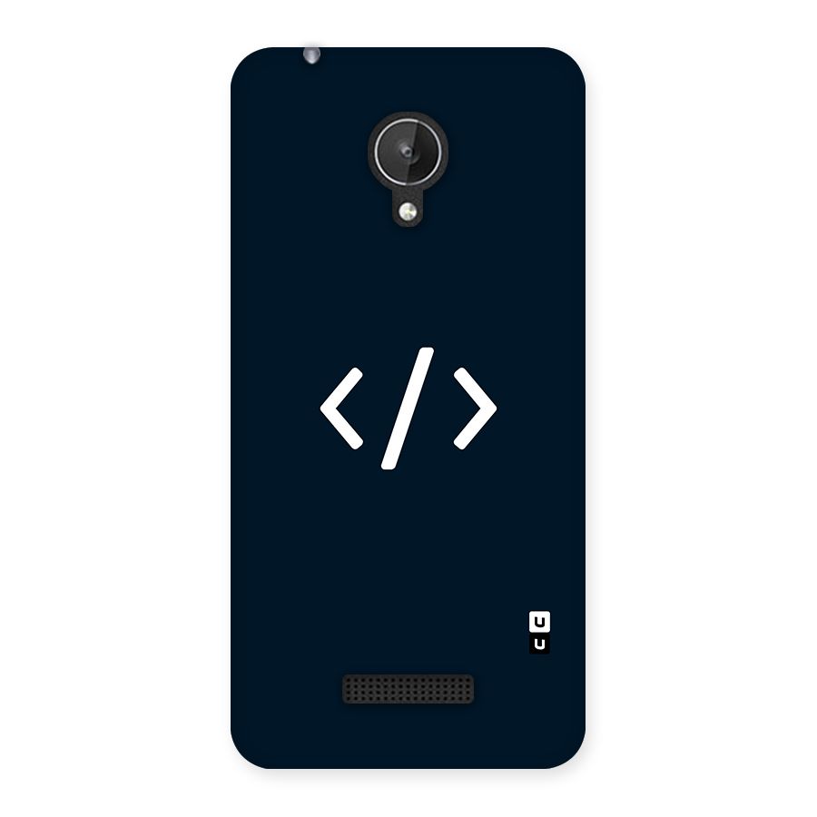 Programmers Style Symbol Back Case for Micromax Canvas Spark Q380