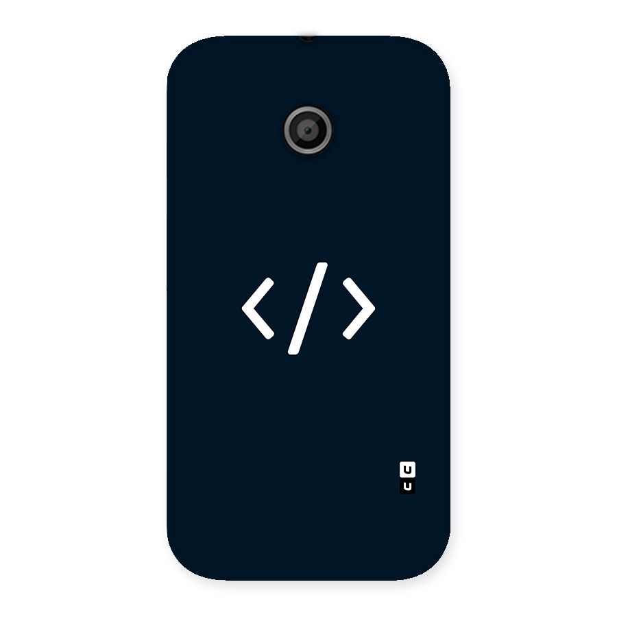 Programmers Style Symbol Back Case for Moto E