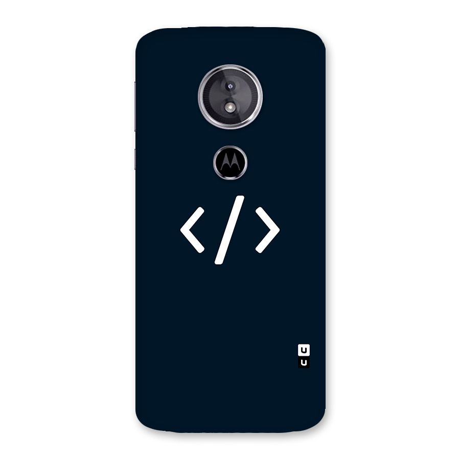 Programmers Style Symbol Back Case for Moto E5