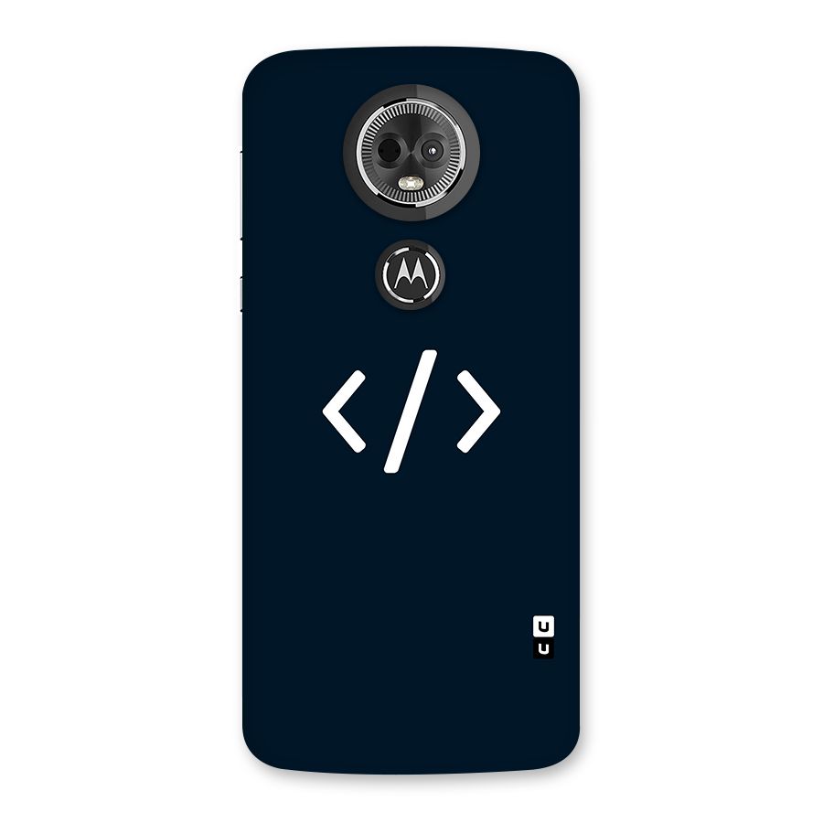 Programmers Style Symbol Back Case for Moto E5 Plus