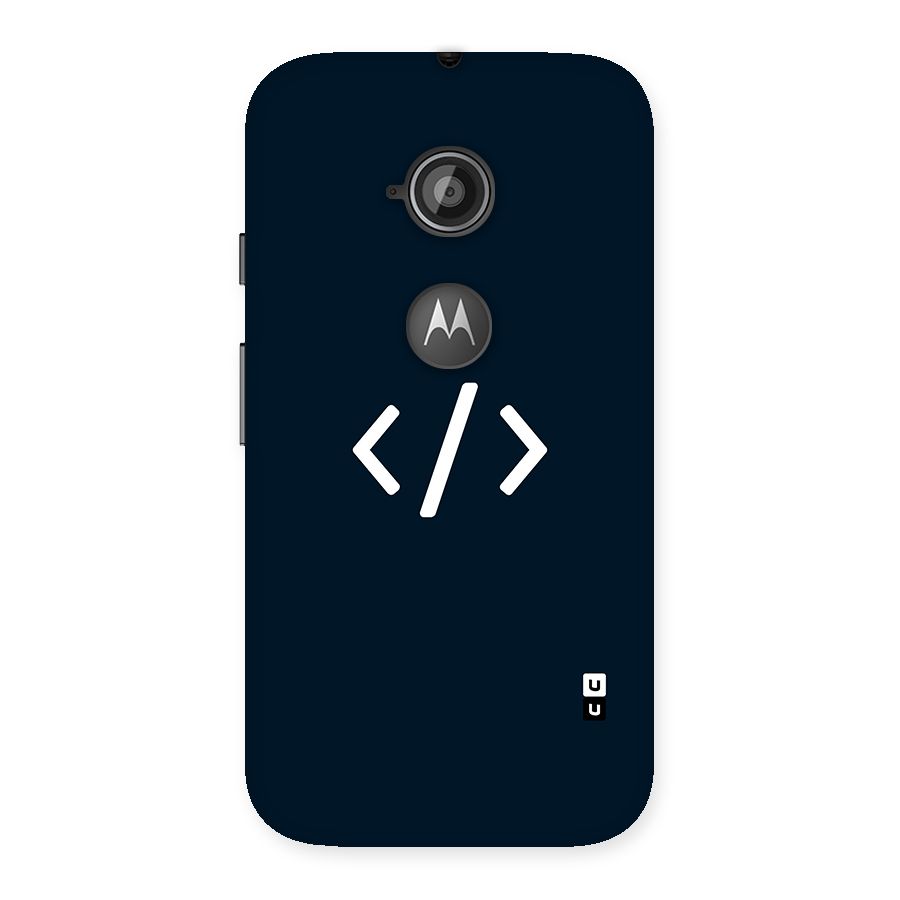 Programmers Style Symbol Back Case for Moto E 2nd Gen