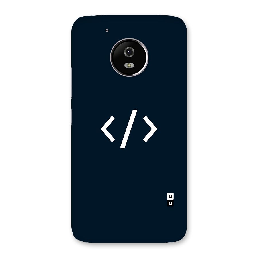 Programmers Style Symbol Back Case for Moto G5