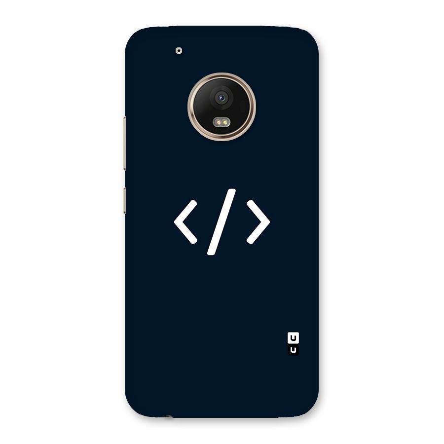 Programmers Style Symbol Back Case for Moto G5 Plus