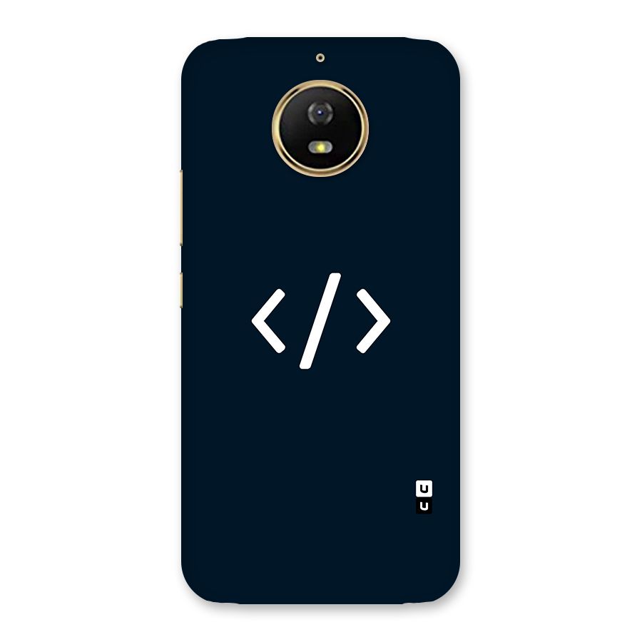 Programmers Style Symbol Back Case for Moto G5s