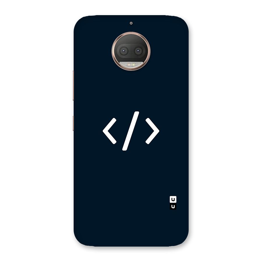 Programmers Style Symbol Back Case for Moto G5s Plus