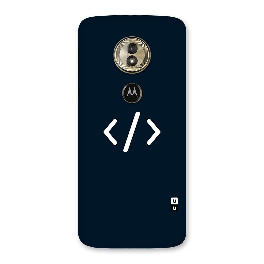 Programmers Style Symbol Back Case for Moto G6 Play