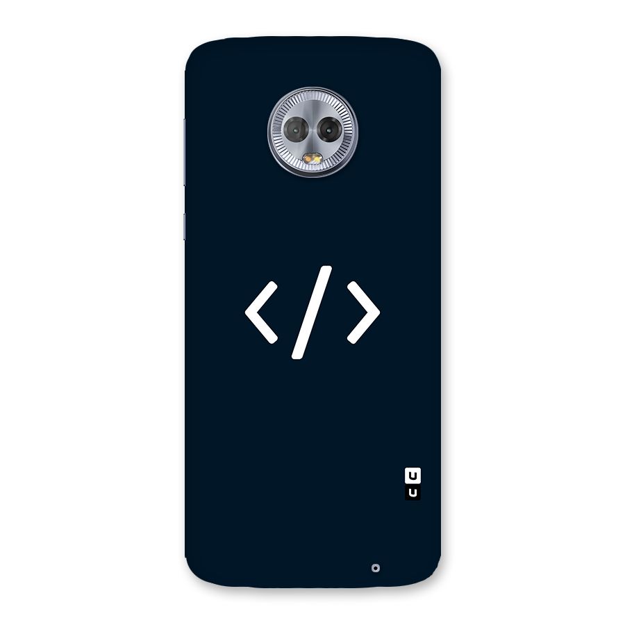 Programmers Style Symbol Back Case for Moto G6 Plus