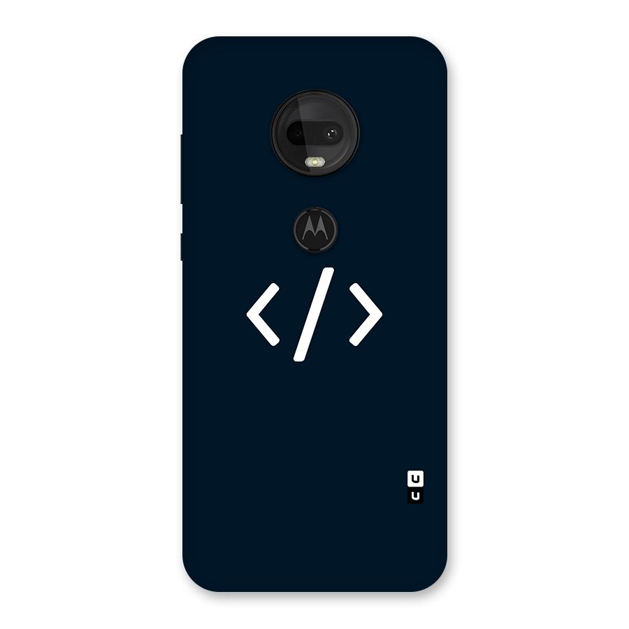 Programmers Style Symbol Back Case for Moto G7