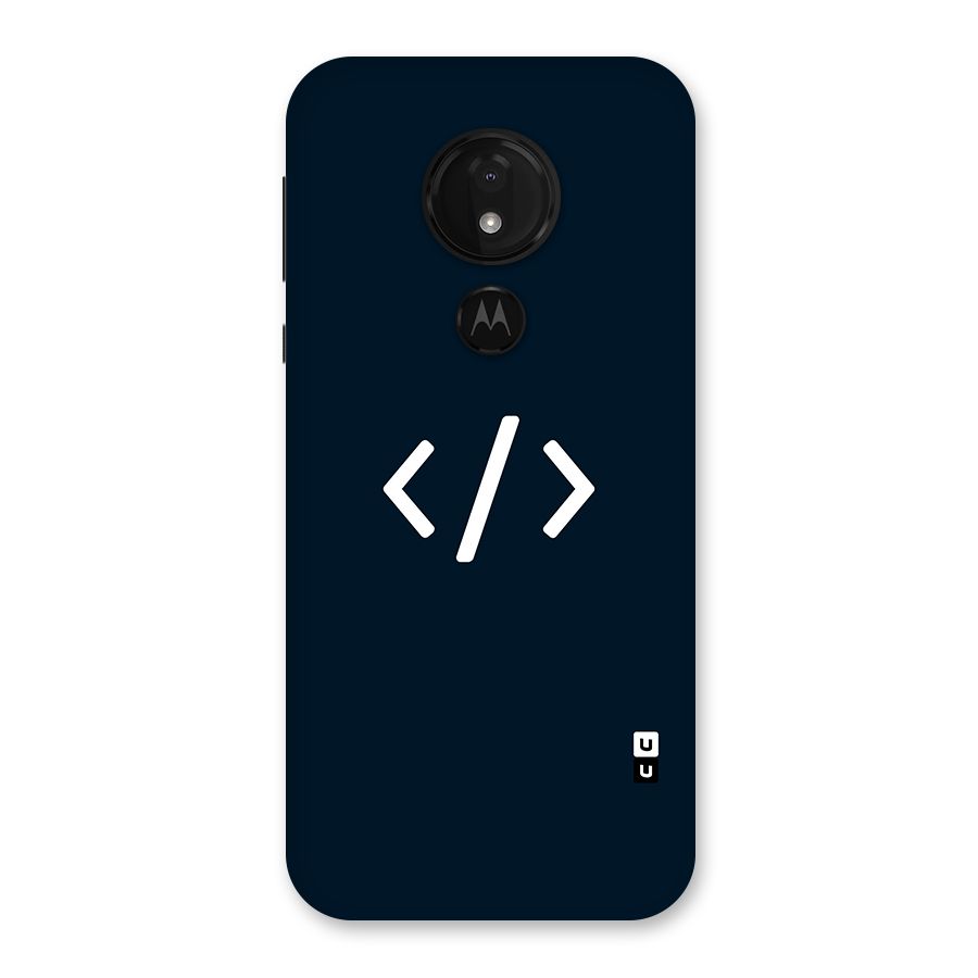 Programmers Style Symbol Back Case for Moto G7 Power
