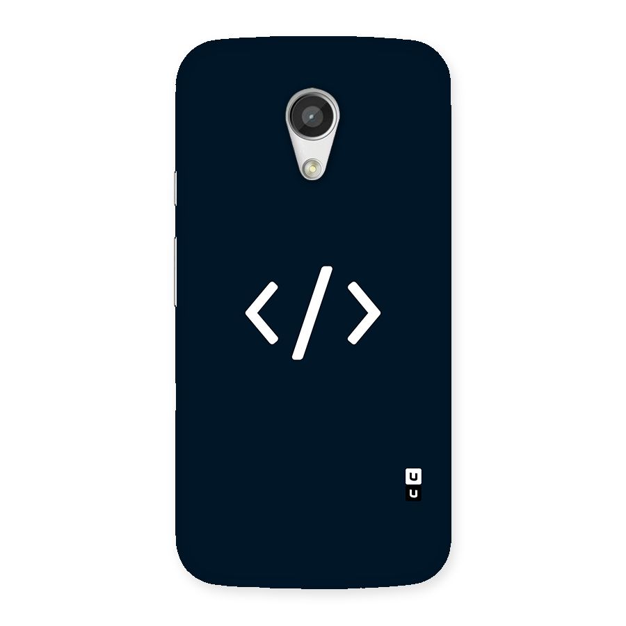 Programmers Style Symbol Back Case for Moto G 2nd Gen