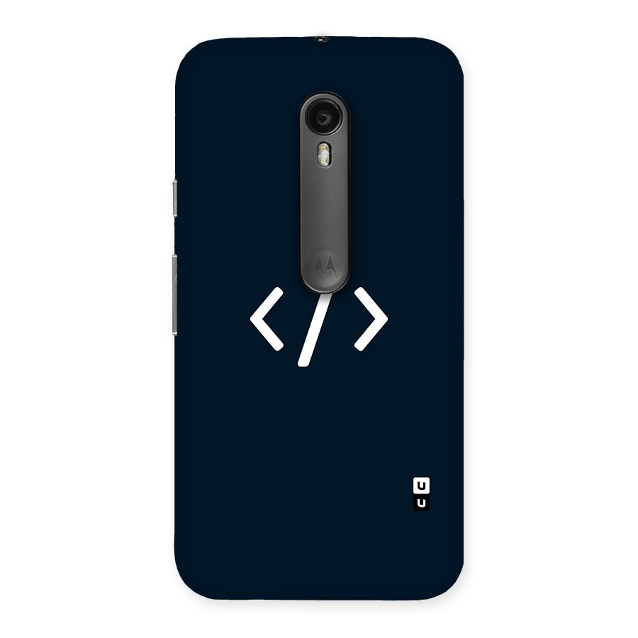 Programmers Style Symbol Back Case for Moto G Turbo