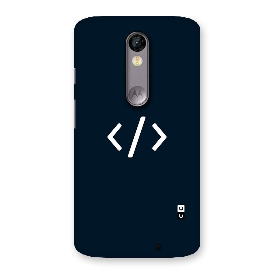 Programmers Style Symbol Back Case for Moto X Force