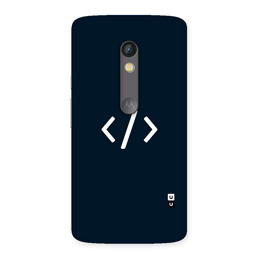 Programmers Style Symbol Back Case for Moto X Play