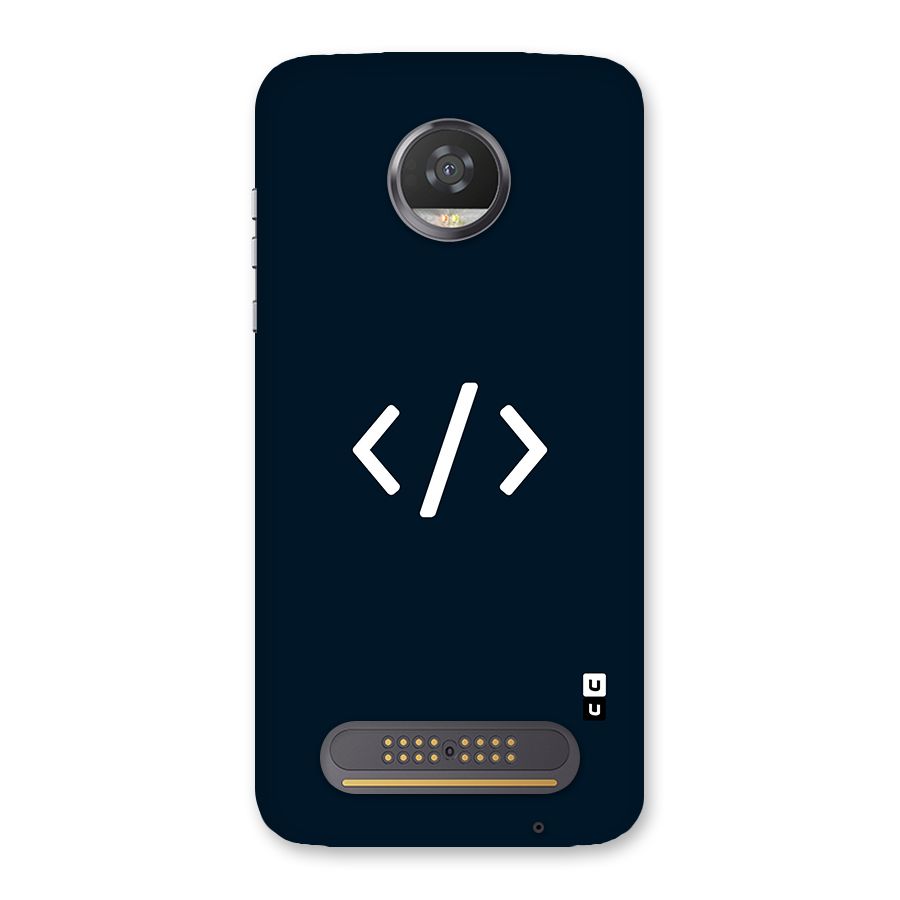 Programmers Style Symbol Back Case for Moto Z2 Play