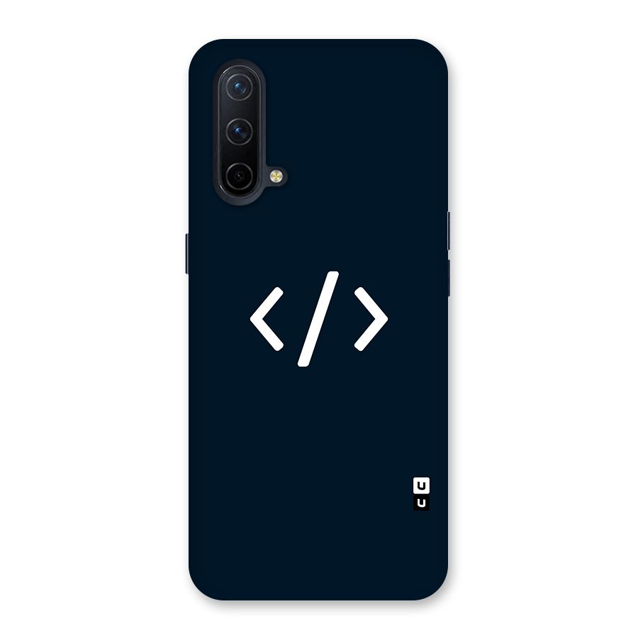 Programmers Style Symbol Glass Back Case for OnePlus Nord CE 5G
