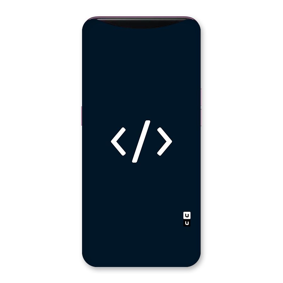 Programmers Style Symbol Back Case for Oppo Find X