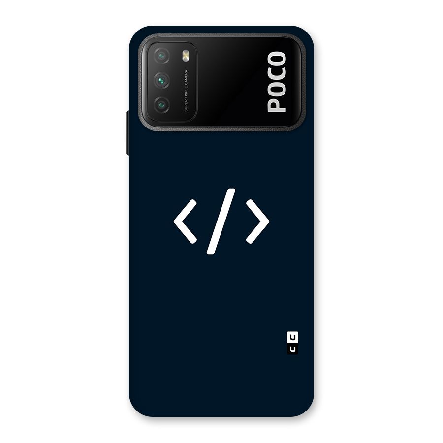 Programmers Style Symbol Back Case for Poco M3