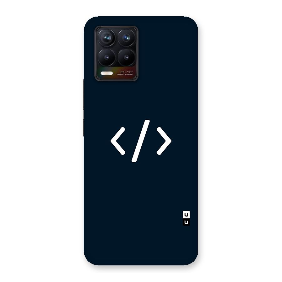 Programmers Style Symbol Glass Back Case for Realme 8