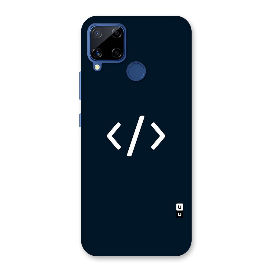 Programmers Style Symbol Glass Back Case for Realme Narzo 30A