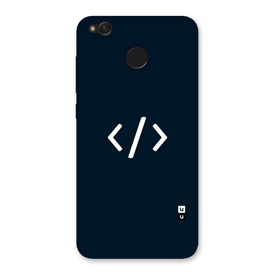 Programmers Style Symbol Back Case for Redmi 4