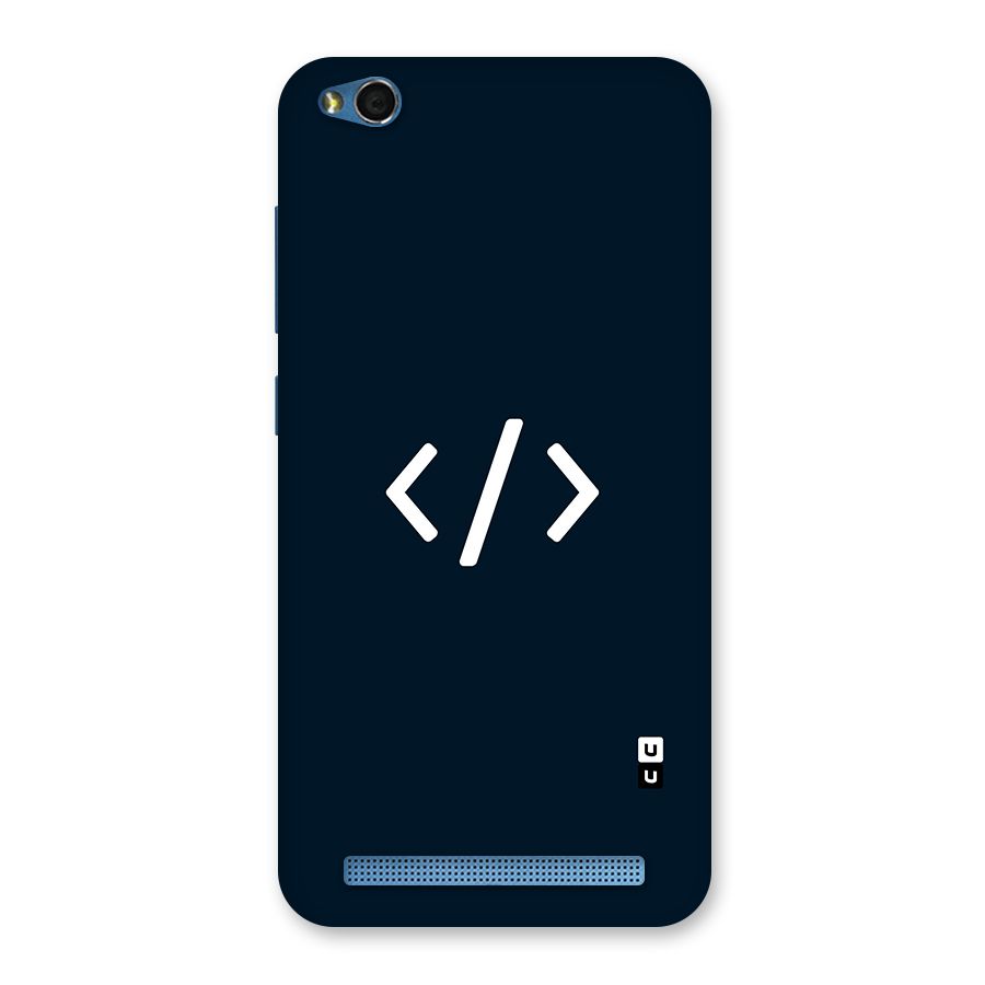 Programmers Style Symbol Back Case for Redmi 5A