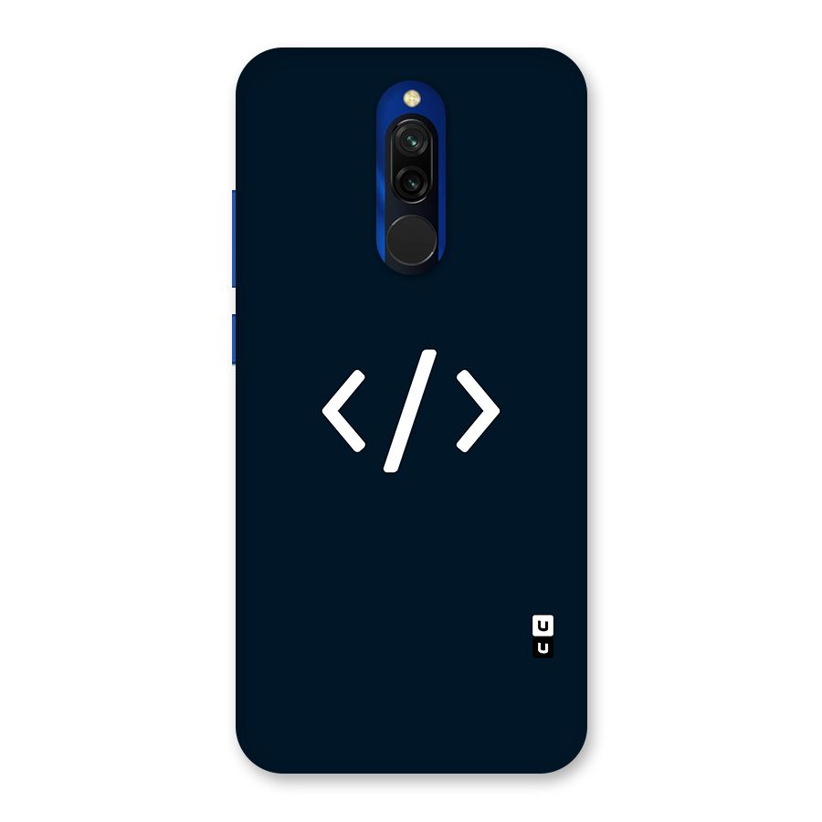 Programmers Style Symbol Back Case for Redmi 8