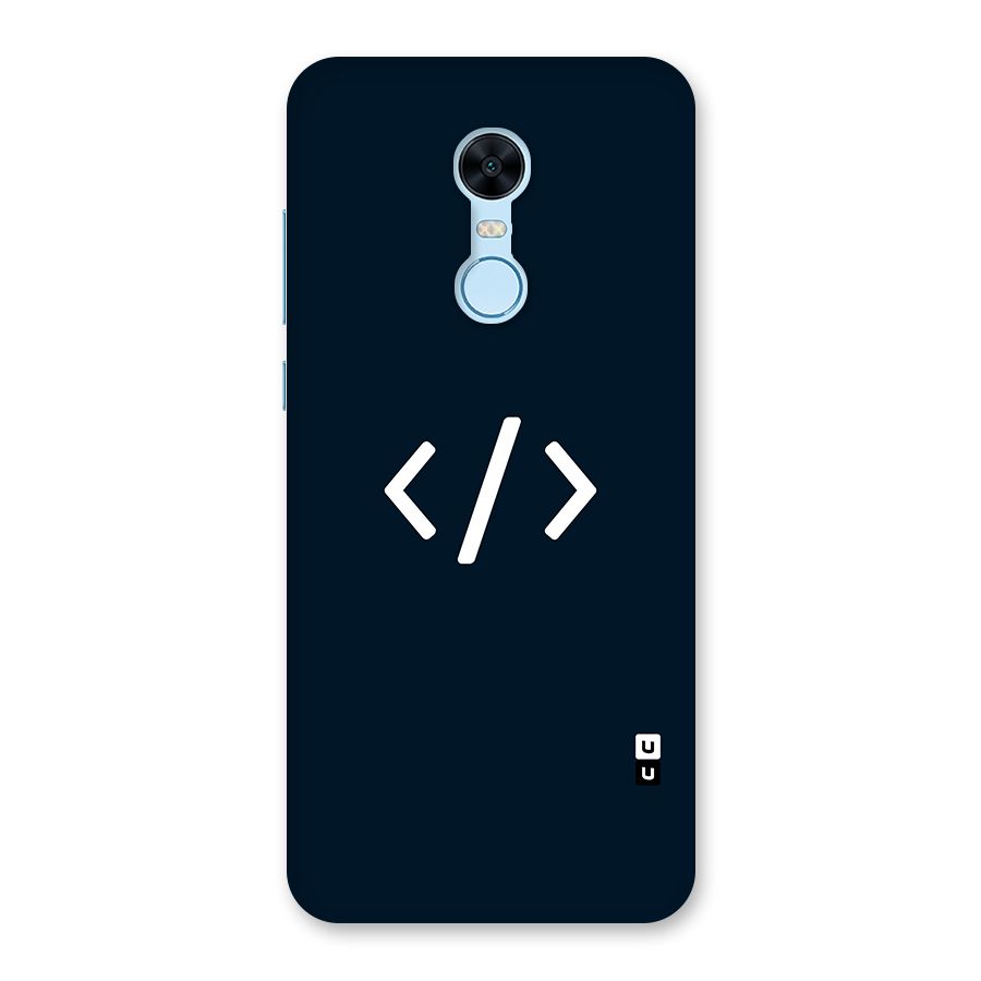 Programmers Style Symbol Back Case for Redmi Note 5