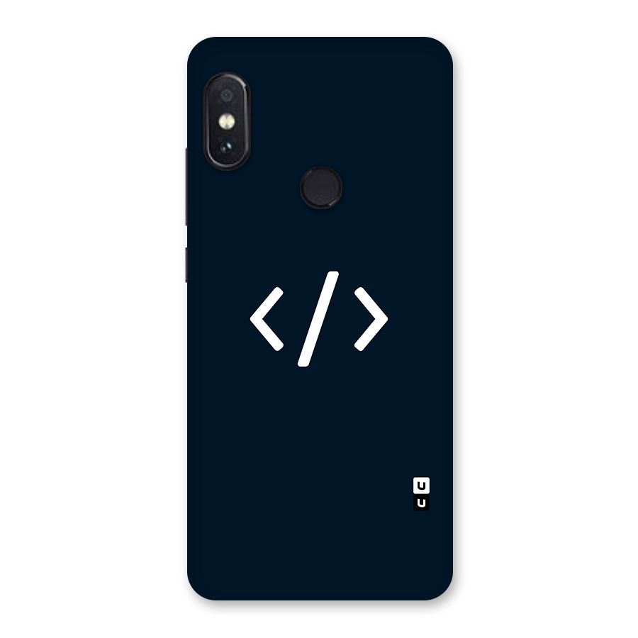 Programmers Style Symbol Glass Back Case for Redmi Note 5 Pro