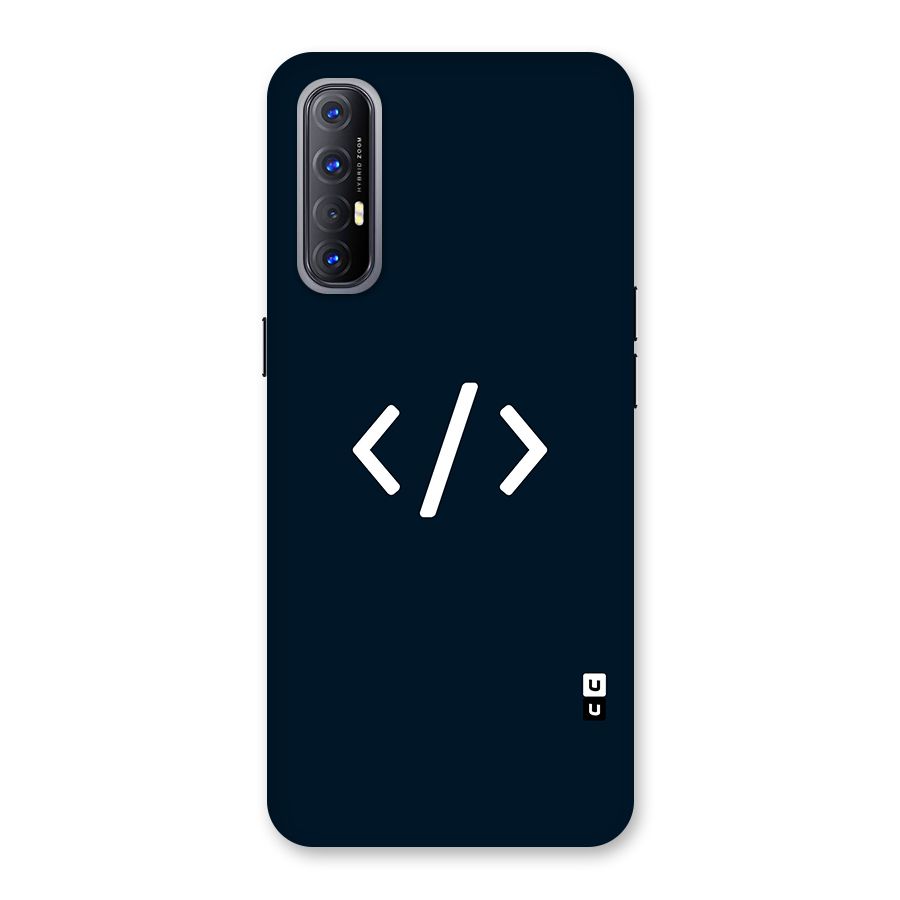 Programmers Style Symbol Back Case for Reno3 Pro