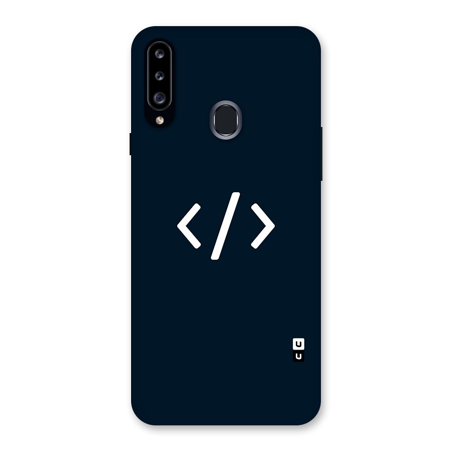 Programmers Style Symbol Back Case for Samsung Galaxy A20s
