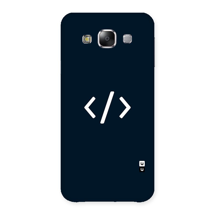 Programmers Style Symbol Back Case for Samsung Galaxy E5