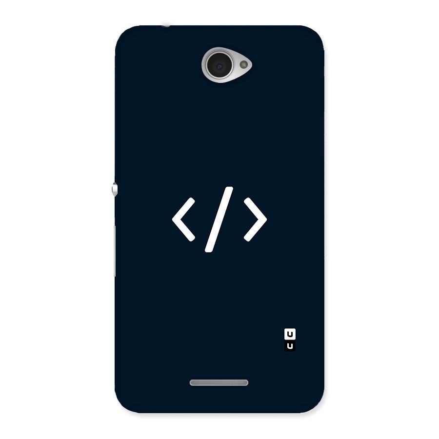 Programmers Style Symbol Back Case for Sony Xperia E4