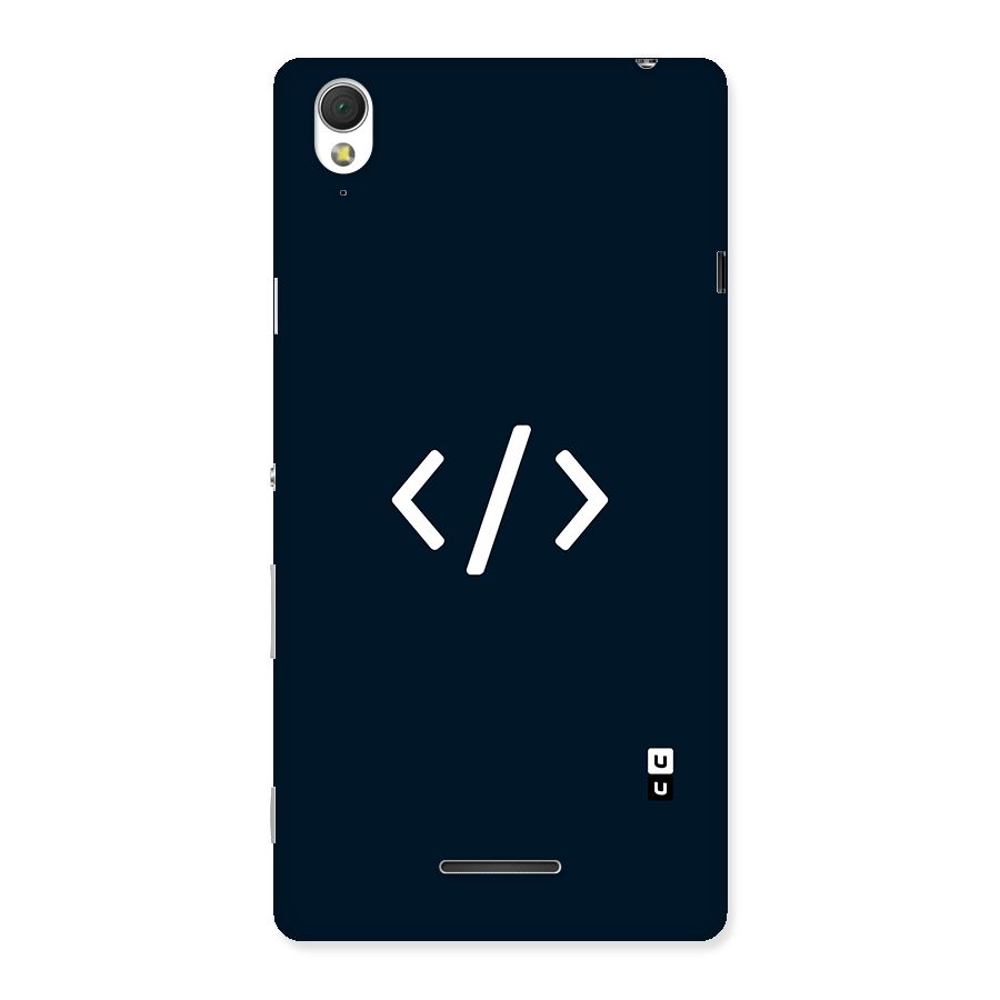 Programmers Style Symbol Back Case for Sony Xperia T3