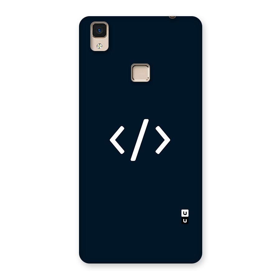 Programmers Style Symbol Back Case for V3 Max